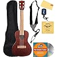 Kala MK-C Makala Concert Ukulele Bundle with Gig Bag, Tuner, Strap, Aquila Strings, Online Lessons, Austin Bazaar Instructional DVD, and Polishing Cloth