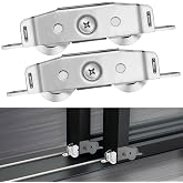 2 Pack Sliding Door Rollers Replacement, Stainless Steel Patio Door Rollers | 304 Stainless Steel Construction, Anti-Rust &amp; Corrosion Resistant, Heavy Duty 300 Lbs Load Capacity with Adjustable Height