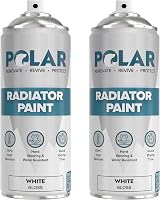 Polar Radiator Spray Paint White 2x400ml Heat Resistant 170°C Primer Topcoat