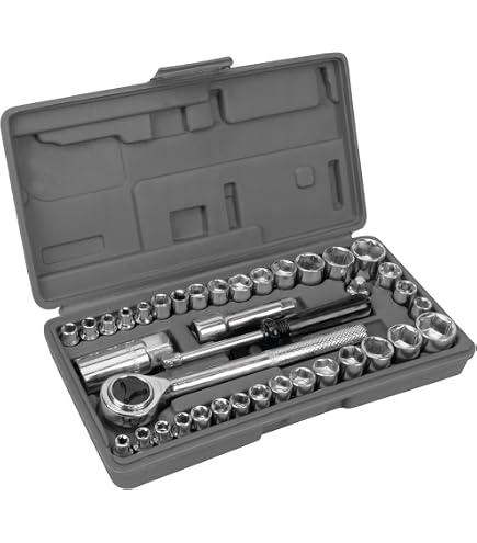Performance Tool Steckschlüssel-Set 9-tlg., 1/2" Antrieb – Chrom-Vanadium, Größen 12-22 Mm