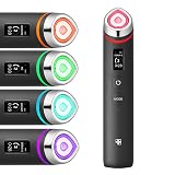 medicube Booster Pro | 6-in-1 Real Glass Glow Beauty Massager | for Clear, Radiant, Firmer-Looking Skin | Korean Skin Care | Black