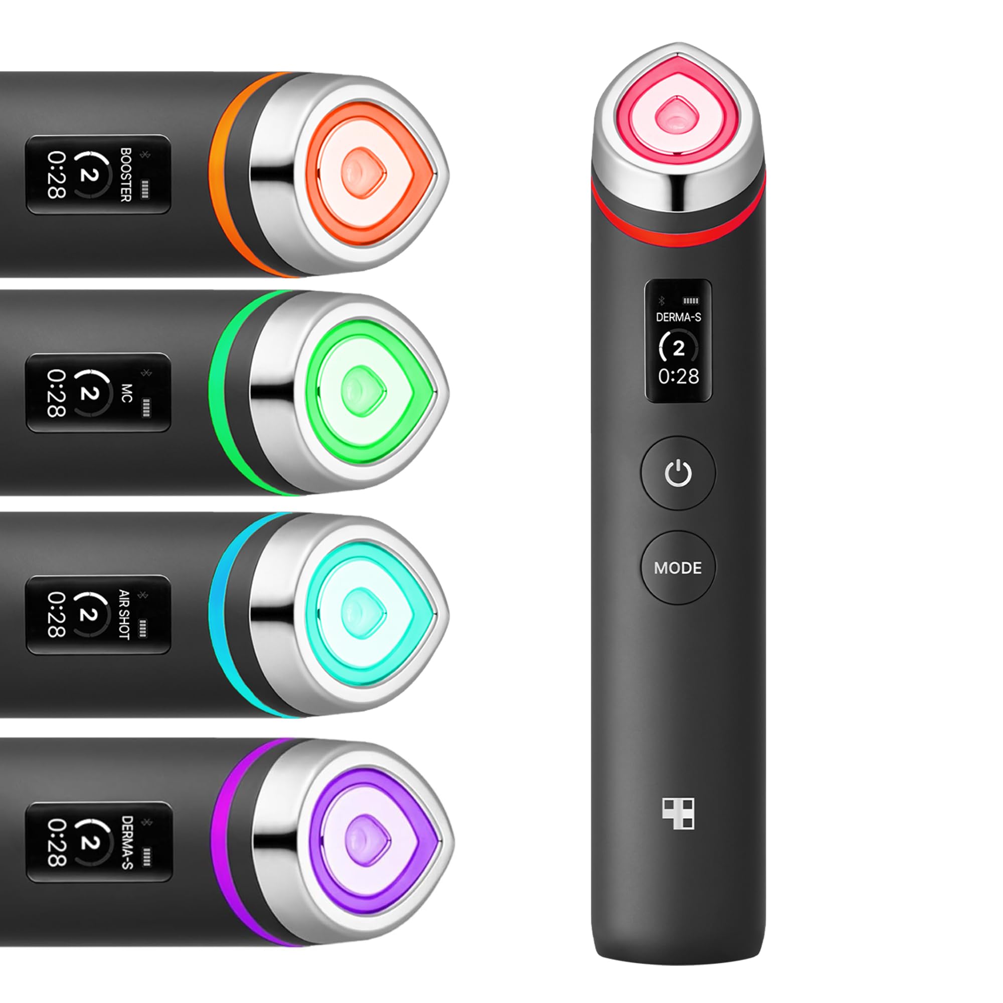 Photo 1 of medicube Booster Pro | 6-in-1 Real Glass Glow Beauty Massager | for Clear, Radiant, Firmer-Looking Skin | Korean Skin Care | Black