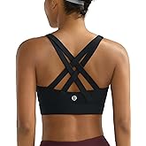 RUNNING GIRL Sports Bra for Women High Support,Molded Cup Strappy Running High Impact Sports Bras for Women