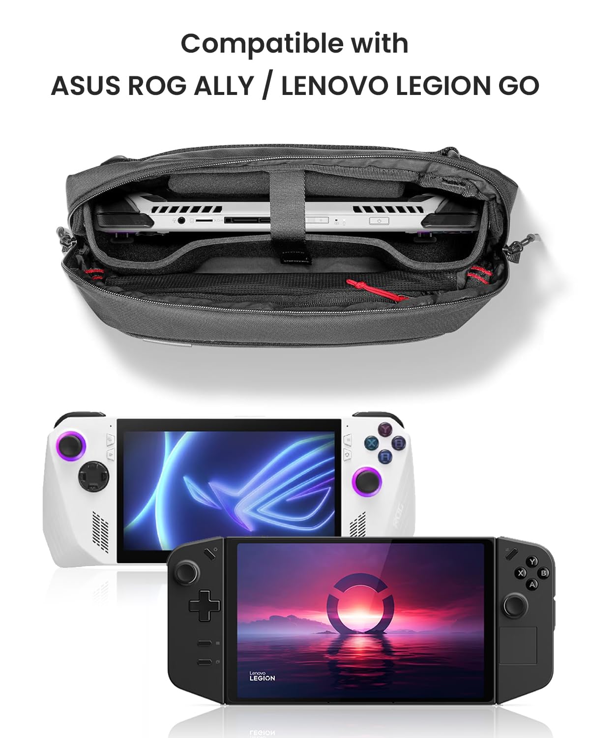Tomtoc Carrying Case For Steam Deck/Steam Deck OLED/Legion Go/ASUS ROG Ally, Storage Portable
