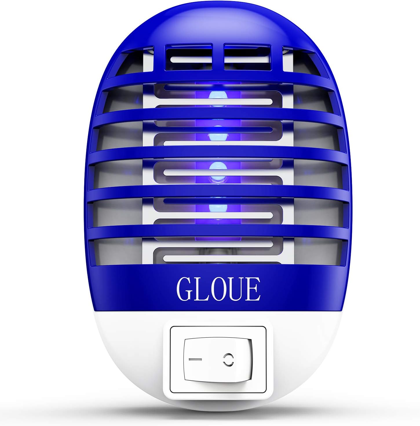 GLOUE Bug Zapper Electronic Mosquito Zapper Electronic Insect Killer Eliminates Flying Pests-Latest Type in 2020, Blue