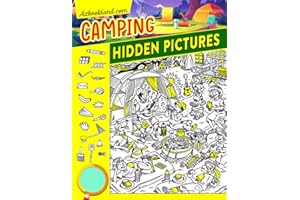Camping Hidden Pictures: Embark on a Wilderness Journey to Discover Hidden Objects in the Great Outdoors | Activity Game Book for Kids Adults for Stress Relief