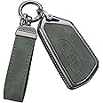 YO&YOYE Compatible withVW Volkswagen Key Fob Cover with Keychain Leather Key Protector
