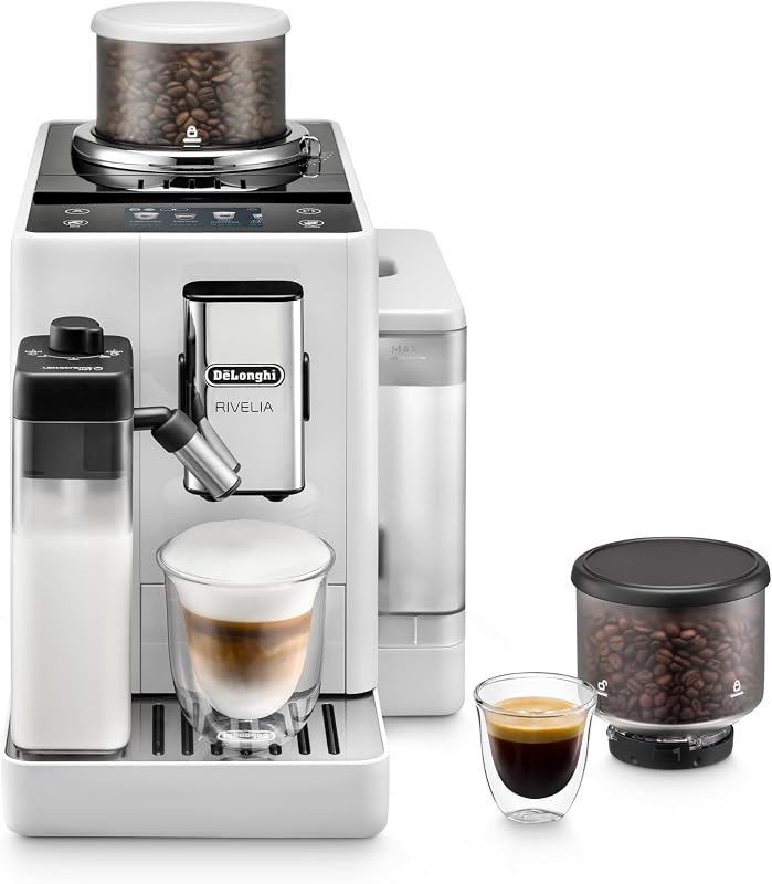 Rivelia - Cafetera Superautomática 16 Bebidas Blanco