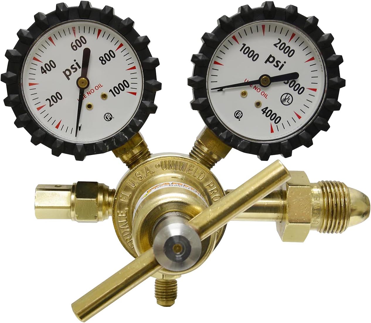 Uniweld RHP800 Nitrogen Regulator with 0-800 psi Delivery Pressure, 2"
