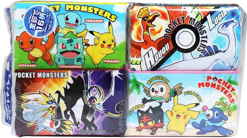 Amazon ポケットモンスターポケットティッシュ16個入り ポケモン Pokemon ティッシュペーパー