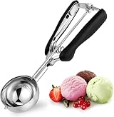 TJ POP Large Ice Cream Scoop 60ml 23cm Stainless Steel with Easy Release view 1