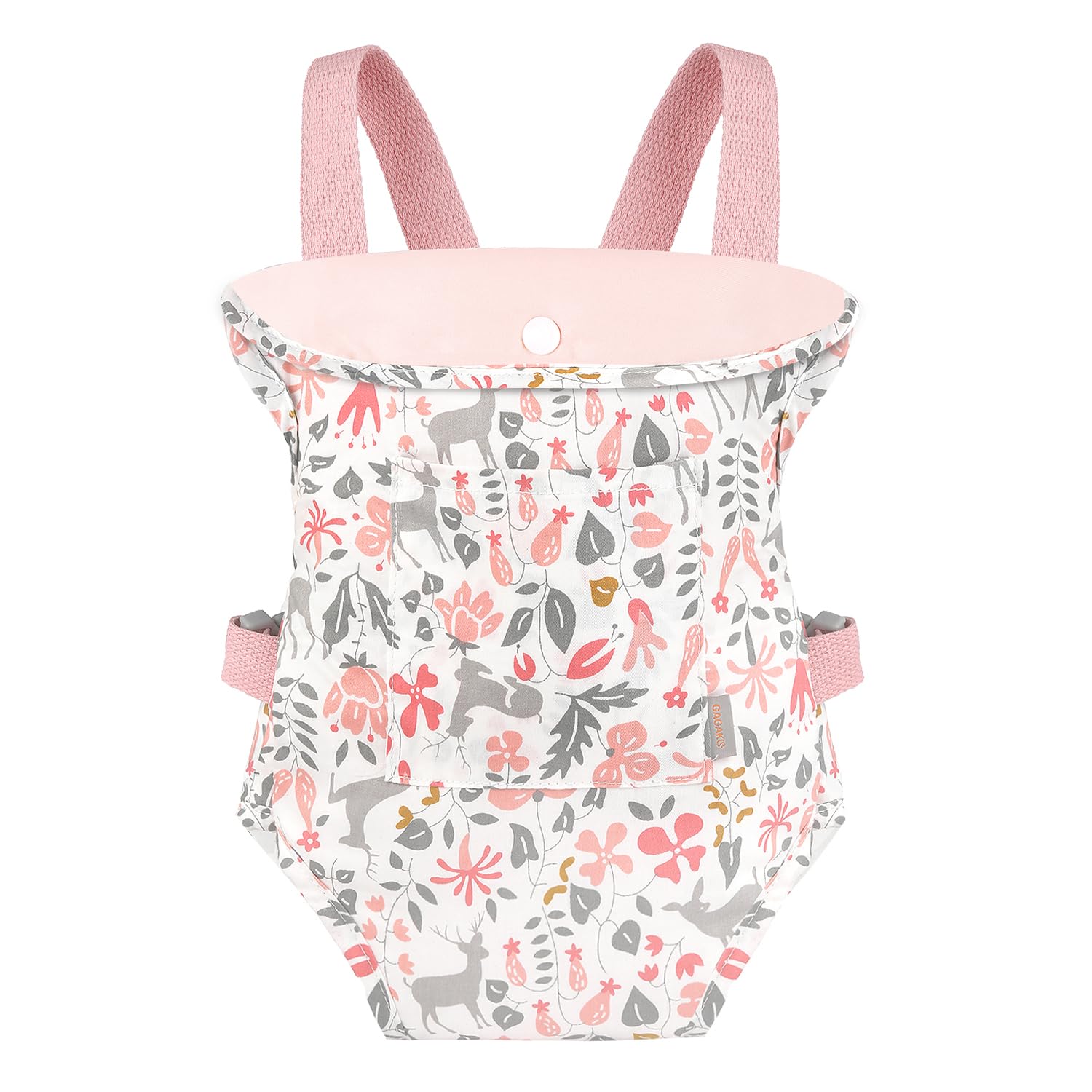 GAGAKU Baby Doll Carrier Stuffed Toy Carrier Doll Accessories for Kids – Pink (Reindeer)