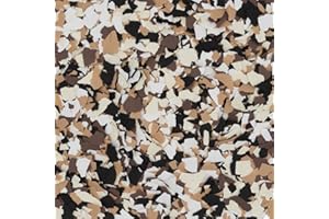 Epoxy FX - 1/4" - (1 Pound - 16 oz) Floor Flakes/Chips for Decorative Floors and Walls - Interior/Exterior (326 Eclair)