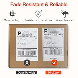MiroCaro 4" x 6" Shipping Labels Compatible with