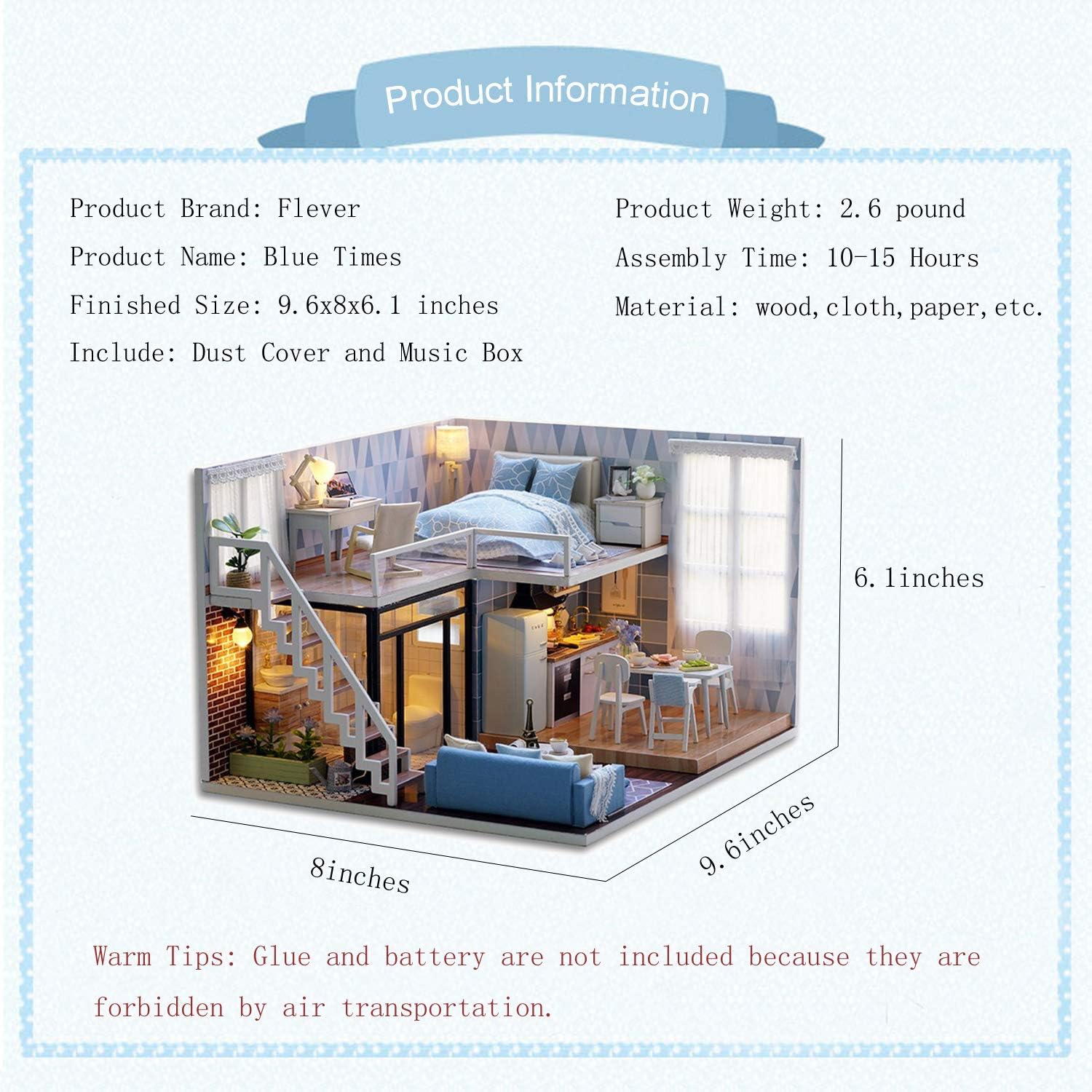 blue times mini house