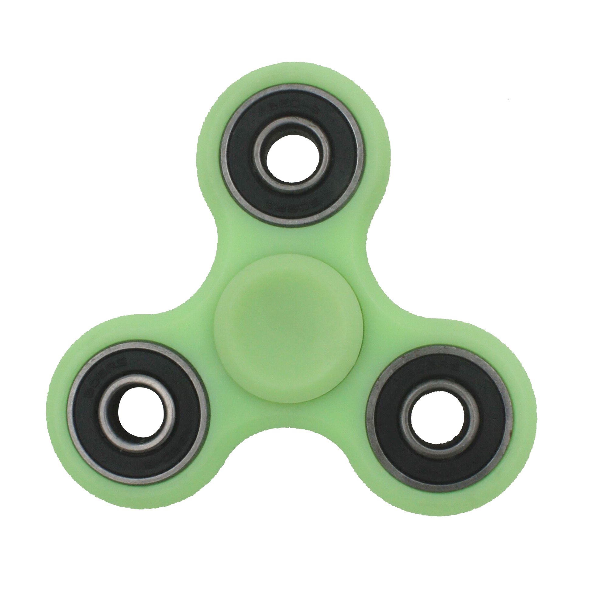 XPLUS Fidget Spinner, Hand Spinner Bearing with Luminous Fluorescent Light Glow In The Dark, Ultra Durable High Speed for ADD, ADHD Anxiety Autism Boredom Stress Focus (Green)