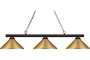 Z-Lite 155-3BRZ-MSG 3 Billiard Light, Bronze
