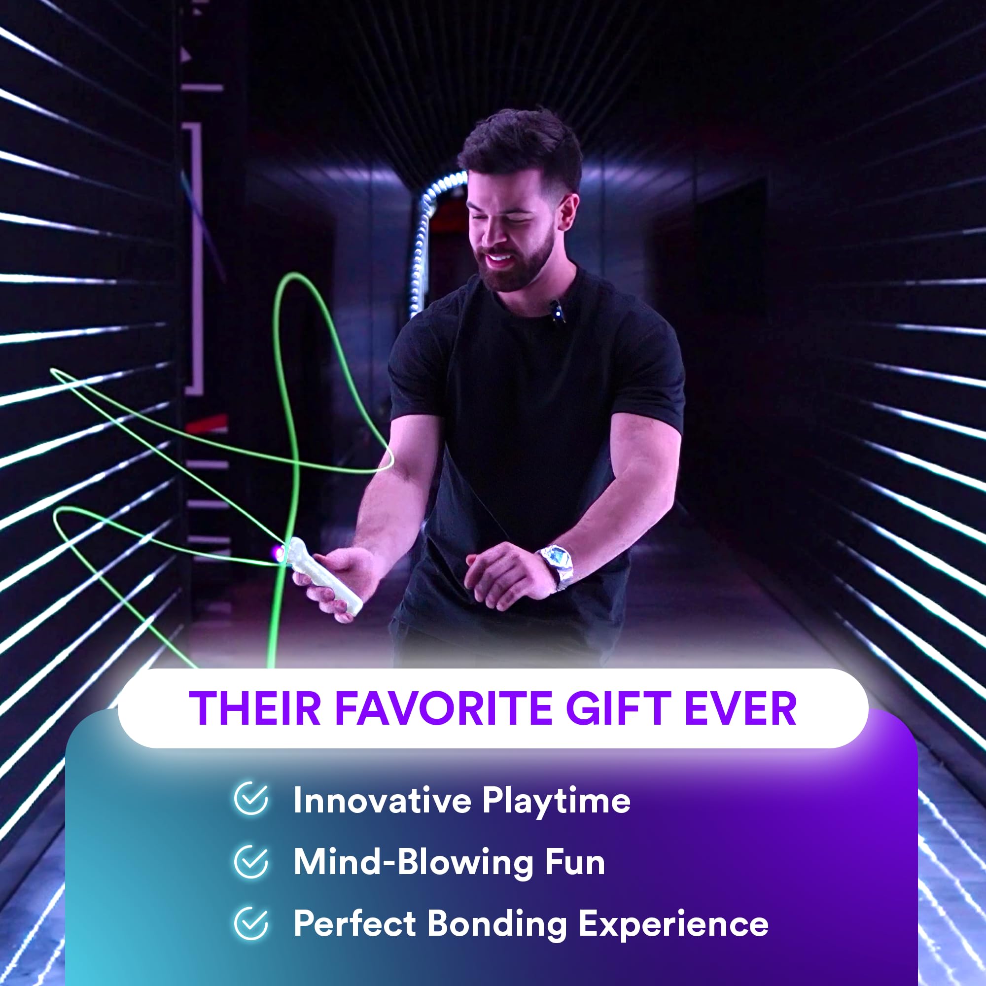 Loop Lasso NANO - Viral Glow in the Dark String Toy - 100+ Tricks, Beginner-to-Pro - Stocking Stuffers for Teen Boys, Christmas Gift for Boys 8-13+, Cool Gadgets for Kids & Adults