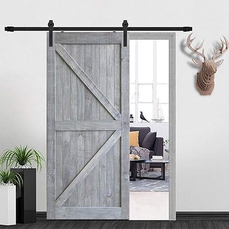 Amazon Com Donyoung 12ft Sliding Barn Door Hardware Kit For