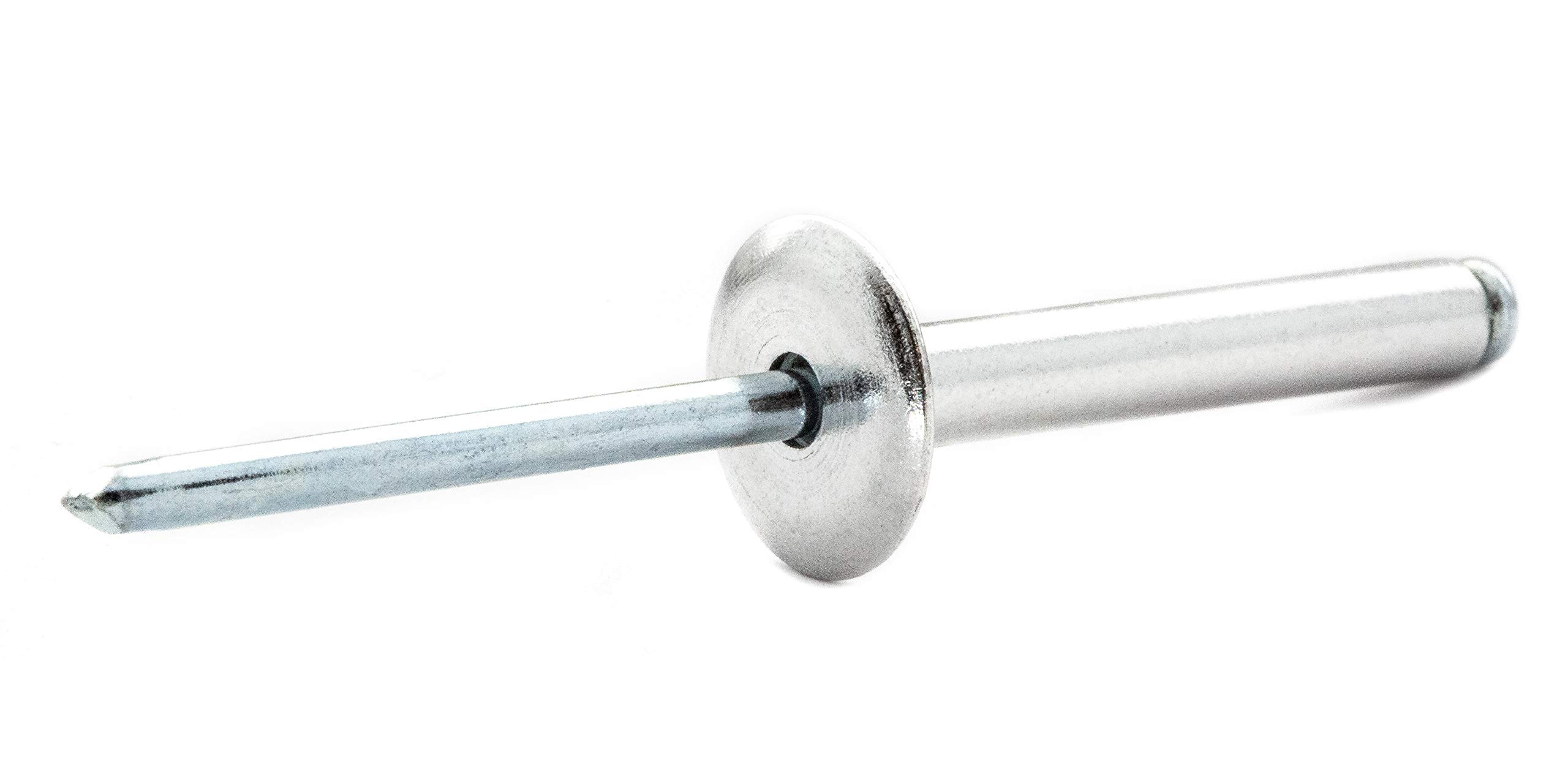 4.8mm x 30mm (16mm) Large Flange Blind Pop Rivet Dome Head Aluminium/Steel Shaft (Pack of 20) E05DE