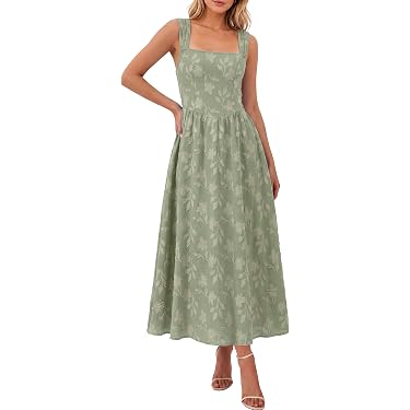 women's dresses amazon Midi for Women Summer Wrap White Flower Dress Summer Floral Dresses for Women Plus Size Dresses for Curvy Women Long Length Womens Summer Dresses Casual V Neck Sales Clearance at PRETTYGARDEN Women's Floral Maxi Dress