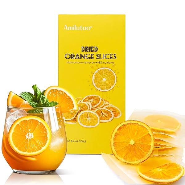 DRIED ORANGE SLICES, 150G/5.29OZ DEHYDRATED ORANGE SLICES, DEHYDRATED...