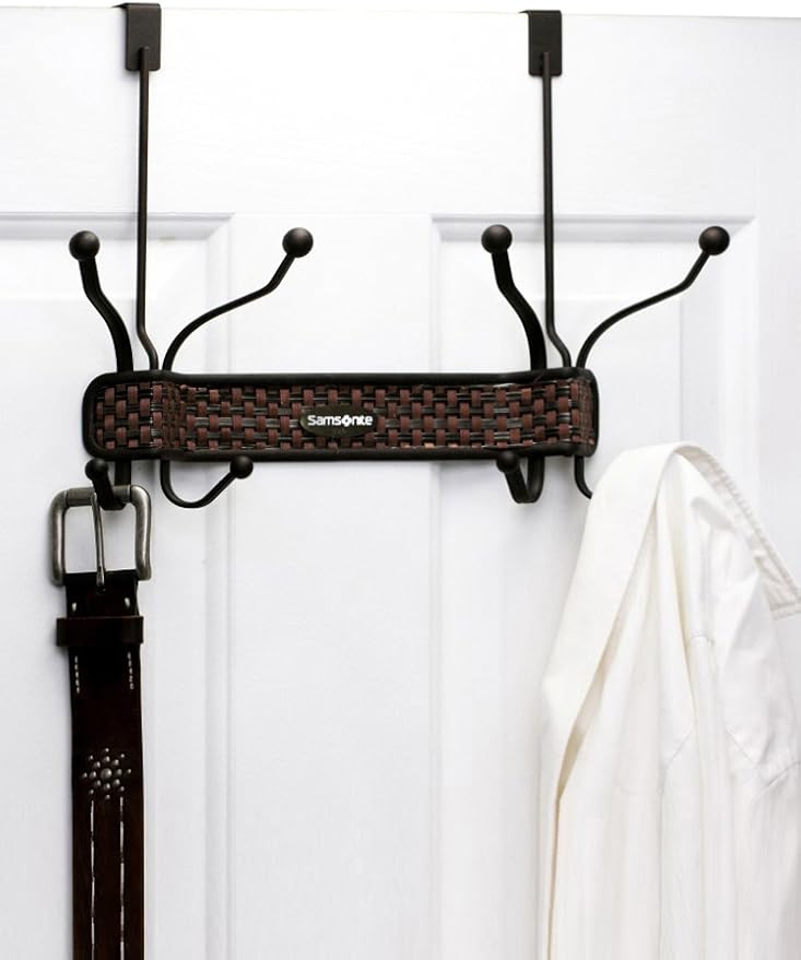 Samsonite 8 Hook Bronze Over The Door Hook Home & Kitchen