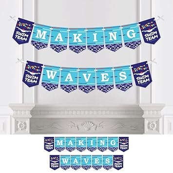 Amazon Com Big Dot Of Happiness Custom Making Waves Swim Team