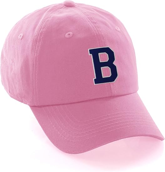 pink and white polo hat
