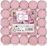 Price's Petali Rose Scented Tealights 25 Pack 4 Hour Burn Time