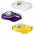 Power Balance the Original Genuine Performance Wristband, Silicone rubber Wristbands Bracelets sports bracelet wristband for men women, power 3 pack bangles, safe Waterproof Lightweight durable, size of M+M+L（M 19.0CM/L 20.5CM)