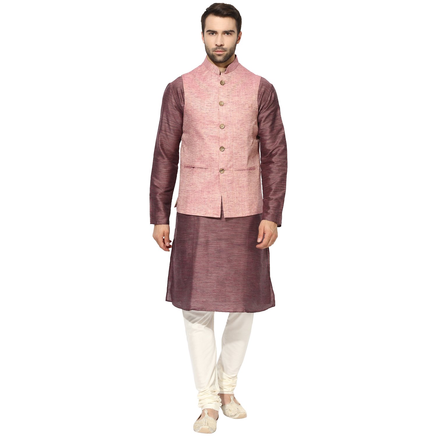 kisah benarasi cotton silkwovenwaistcoat for men's