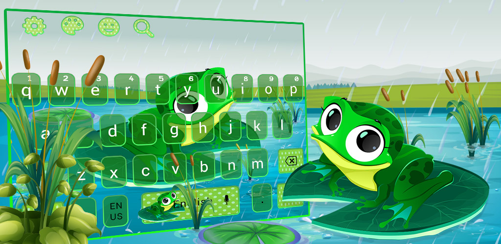 Cute Cartoon Big Eye Frog Keyboard for Android