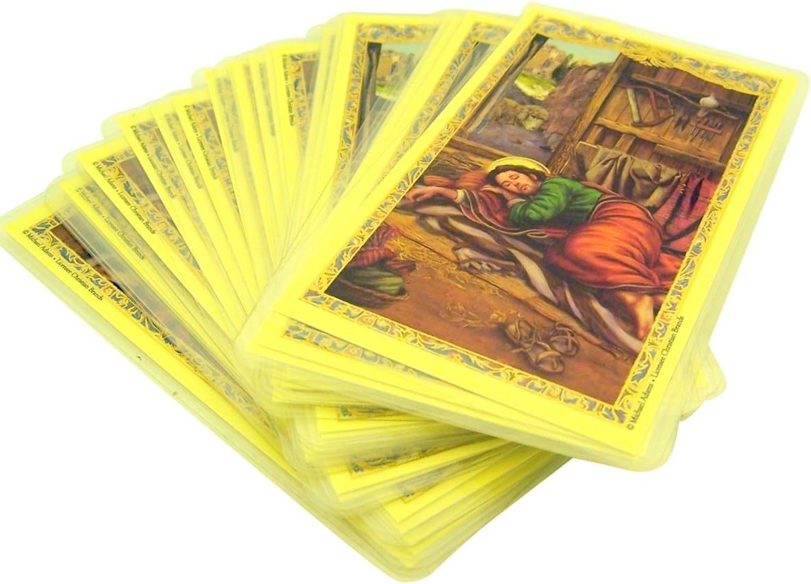 The Sleeping Saint Joseph Laminated Holy Card with Prayer, 4 1/2 Inch (Pack of 25)