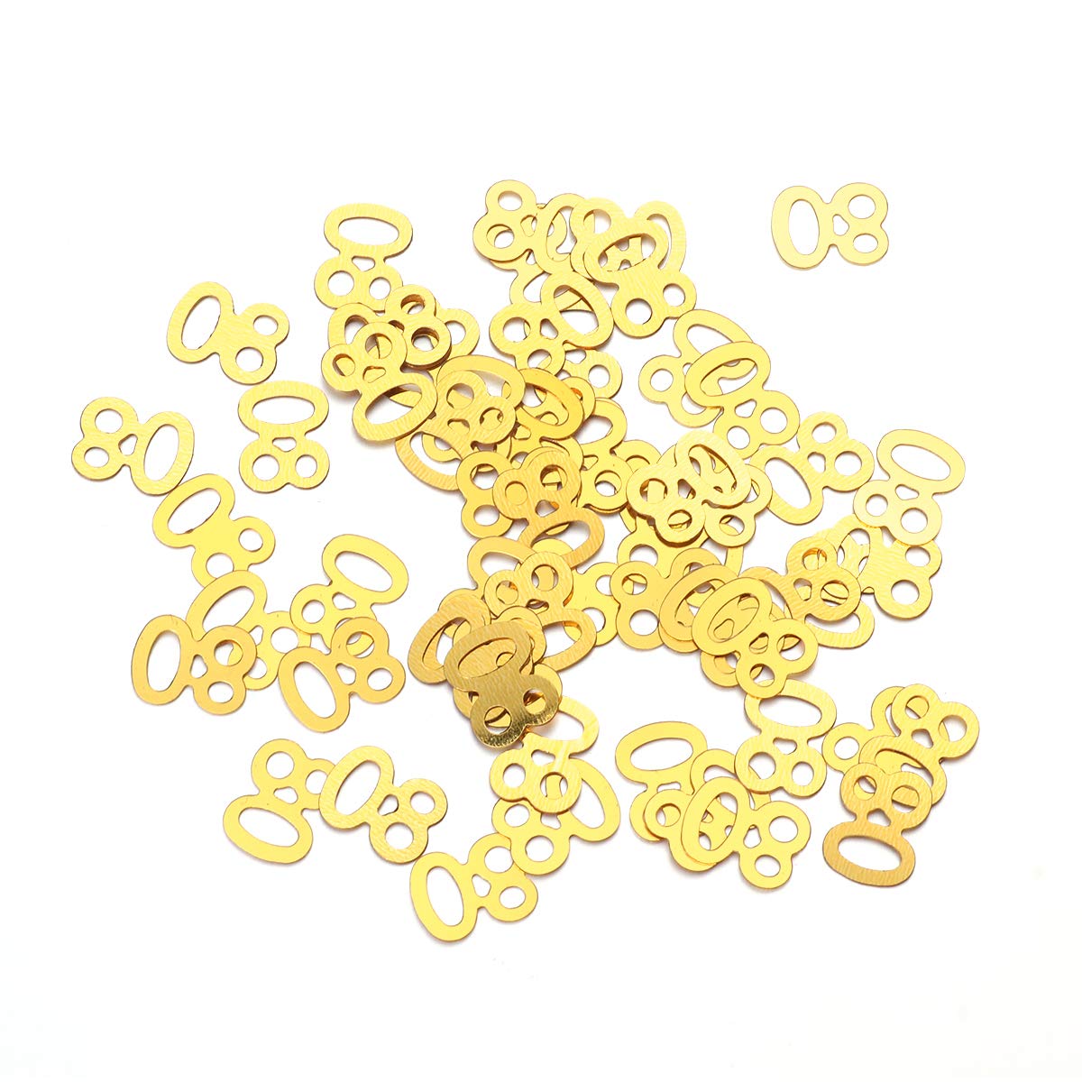 Amosfun 1200pcs 80th Birthday Table Confetti For 80th Birthday Wedding Anniversary Party Decorations Supplies (Golden)