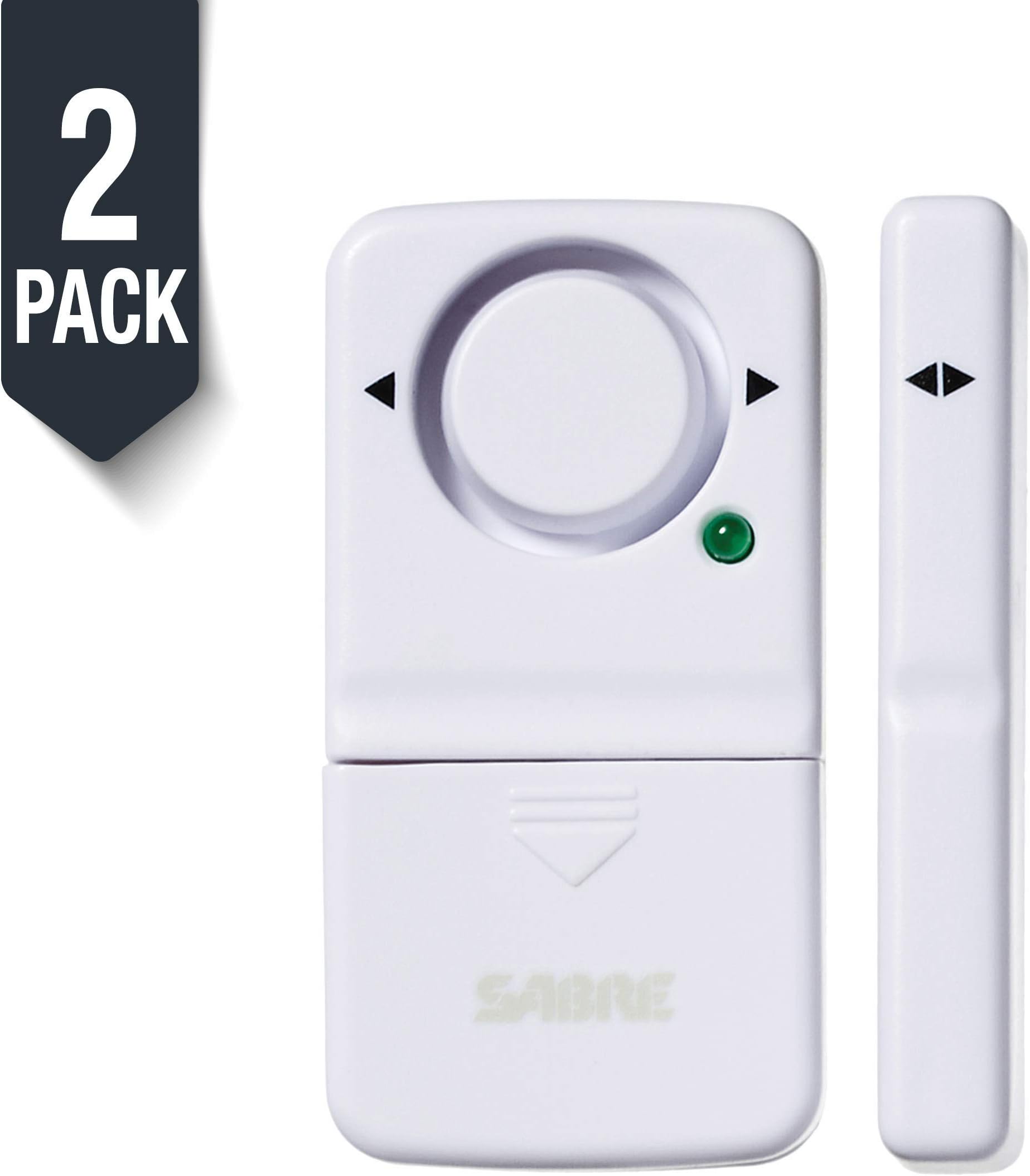 SABRE Wireless Home Security Door Window Burglar Alarm with LOUD 120 dB Siren - DIY EASY to Install