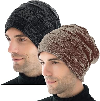 Mens fleece lined beanie hats Clearance