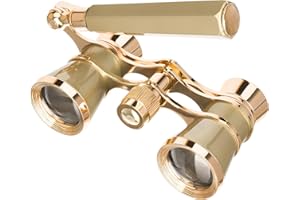 Levenhuk Broadway 325E 3x25 Compact Lightweight Elegant Opera Glasses – Vintage Lorgnette Theatre Binoculars with Adjustable 