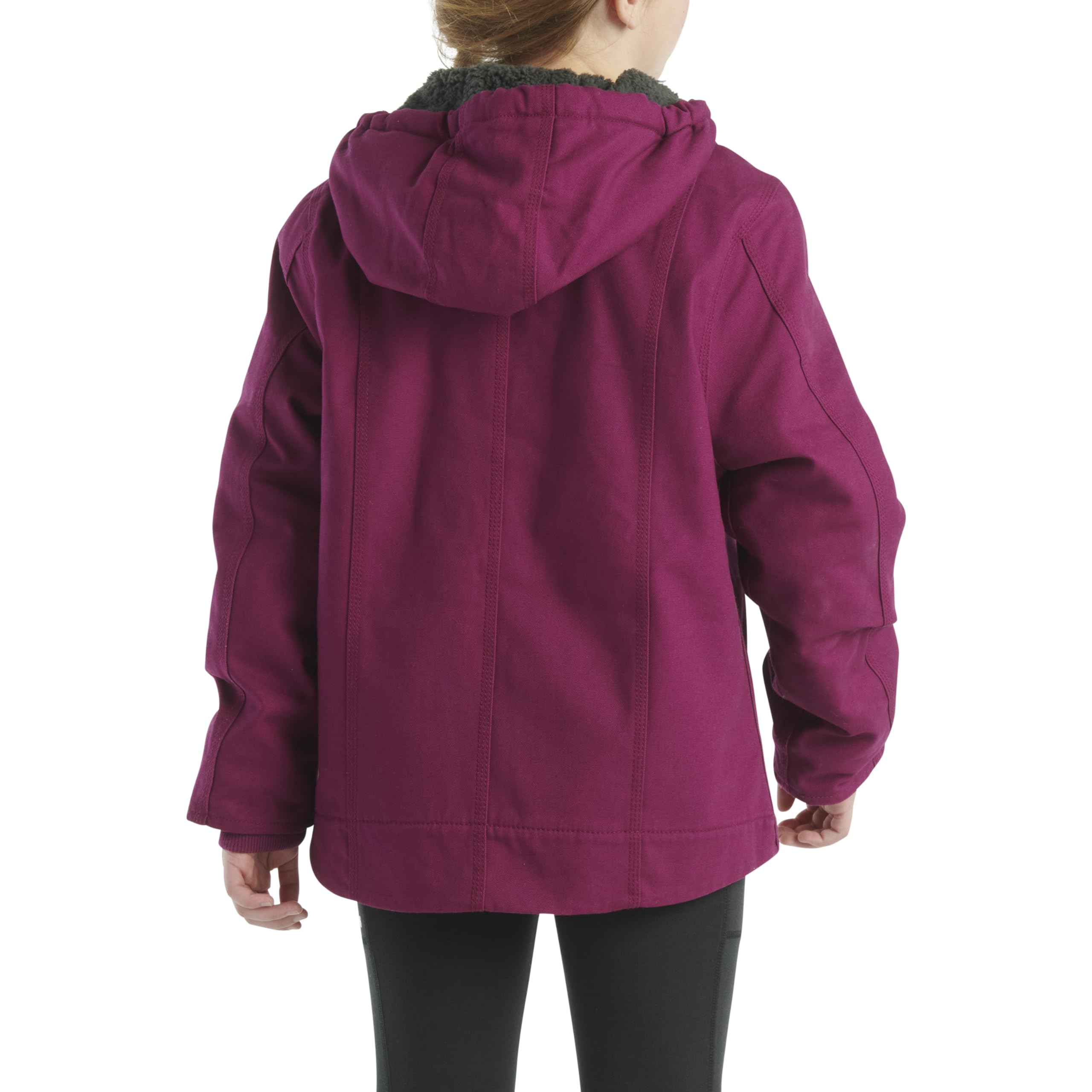 Carhartt Kid's CP9547 Canvas Insulated Hooded Jacket - Girls