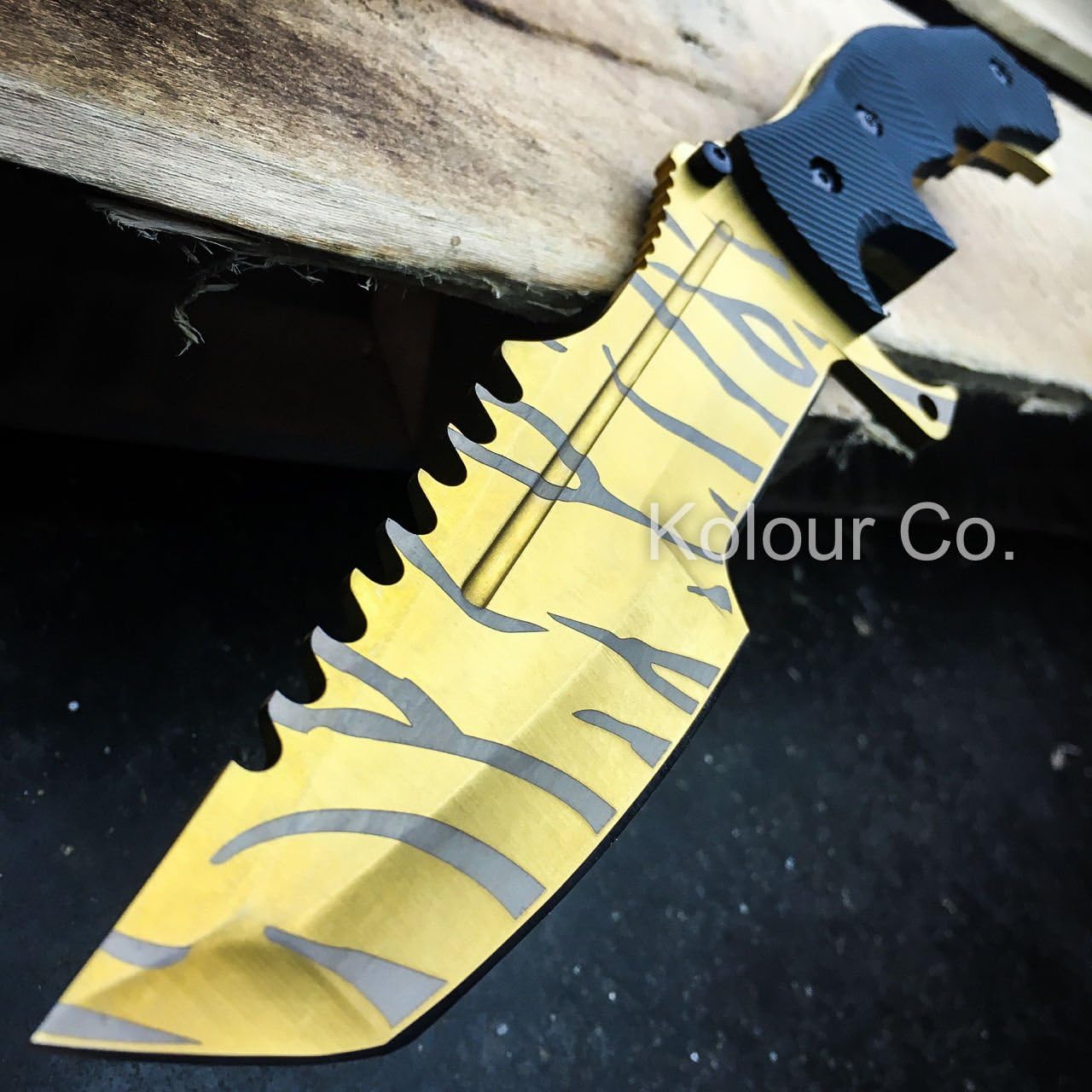 CS GO Fixed Blade HUNTSMAN KNIFE Hunting Tactical Bowie Survival - TIGER TOOTH DOPPLER (Limited Edition)
