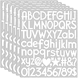 12 Sheets Letter Stickers 900 Alphabet Stickers