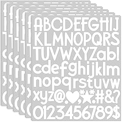 12 Sheets Letter Stickers 900 Alphabet Stickers