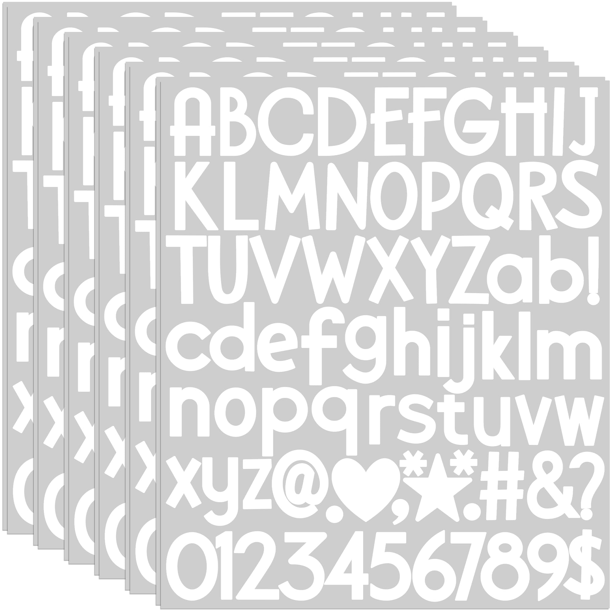 12 Sheets Letter Stickers 900 Alphabet Stickers