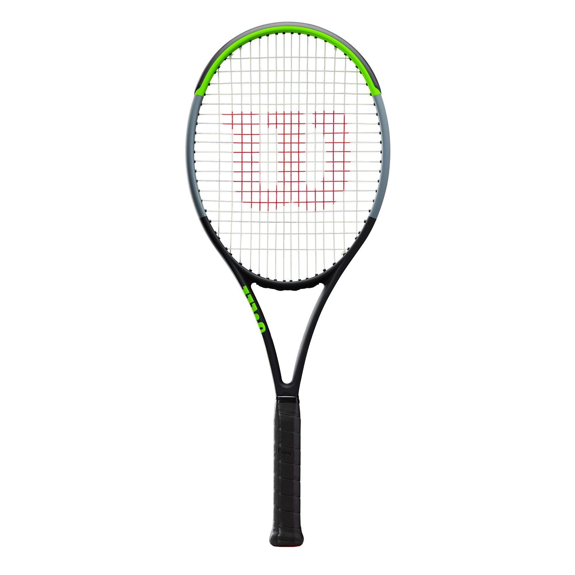 Wilson Tennis Racquet, Blade 100UL V7.0, Unisex, Grip: 4 3/8'', Graphite, Green/Grey/Lime Green, WR014110U3