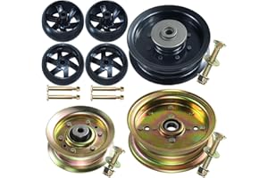 GELASKA 532196104 Idler Pulley with 539132728 Idler Pulley 177968 Idler Pulley 532133957 Gauge Wheel Replaces 196104, 197380, 532197380, 589766102, 539131148, 589766101, 532177968, 193197, 532193197