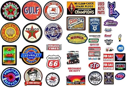 Amazon Com 1 10 Rc Rock Crawler 43 Piece Scale Garage Sign Decals 1 10 Scale Accessory Diorama Toys Games