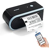 JADENS Bluetooth Thermal Label Printer, Wireless with Built-in Paper Bin | Compatible with iOS, Android, Windows, Mac, Chromebook, Widely Used for Etsy, Shopify, USPS