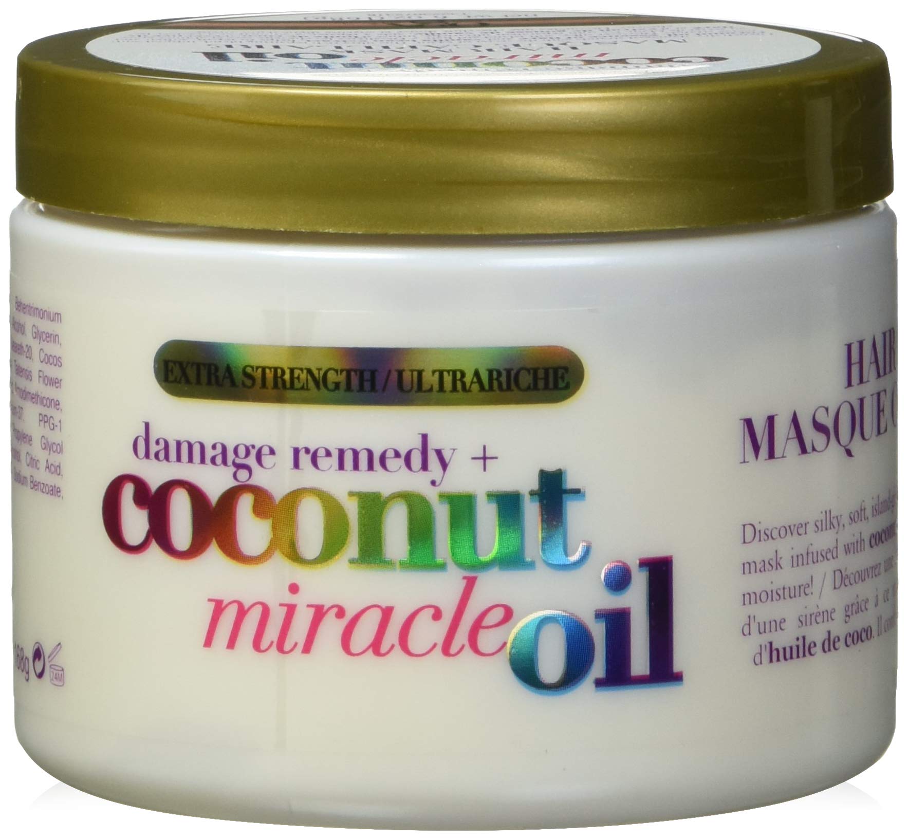 OGX Coconut Miracle Oil Hair Mask for Damaged Hair, 168g
