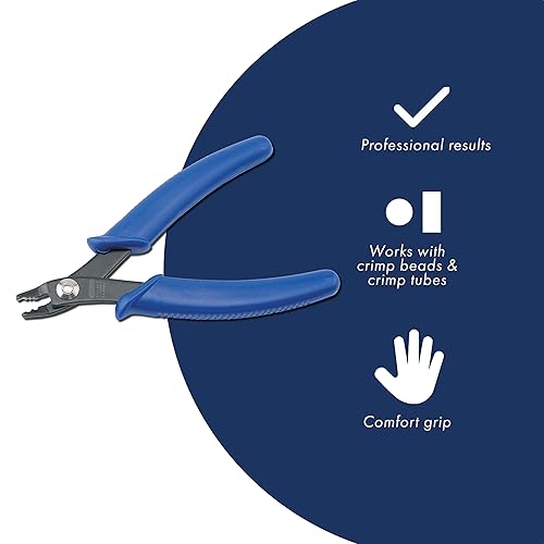 Beadalon Bead Crimper Tool for Jewelry Making Use Pliers with Beading  Jewelry Wire and Crimp Beads or Tubes
