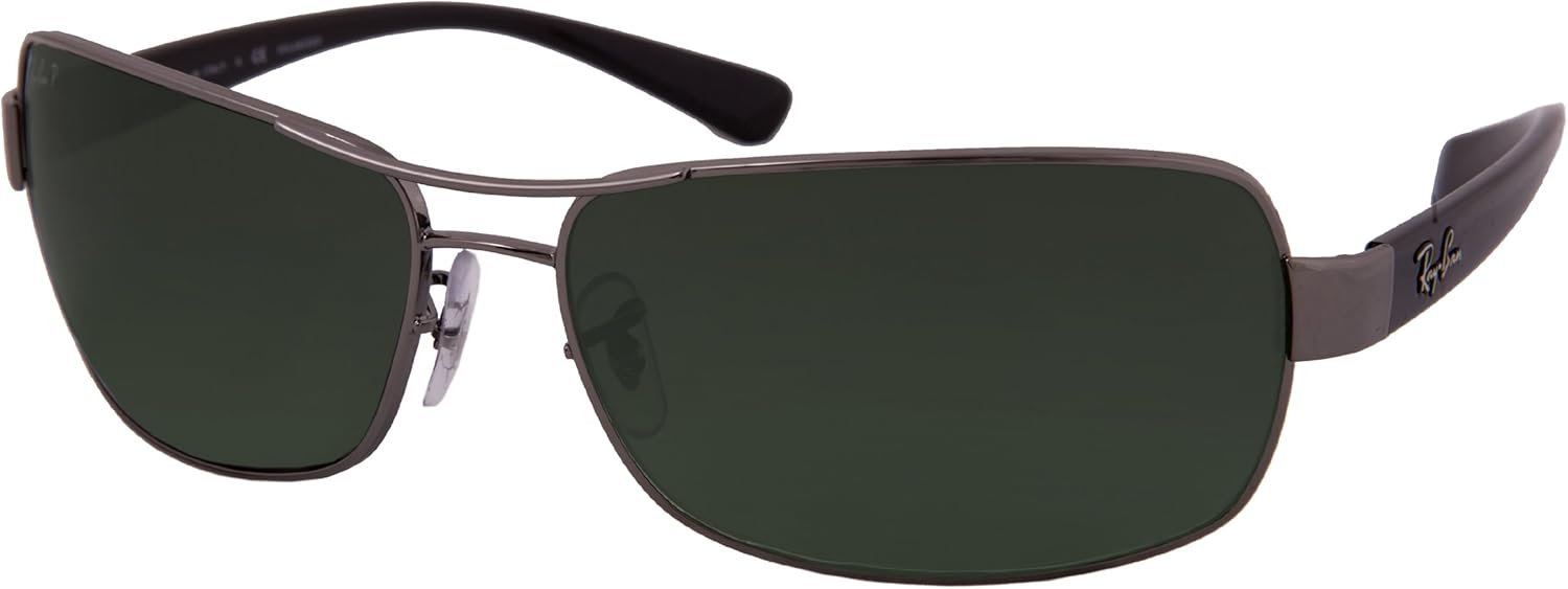 RayBan RB3379 Rectangular Sunglasses Clothing